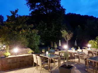 Terrasse beleuchtet