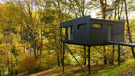 Bergchalet Herbststimmung (© Jugendstilhotel Trifels, Fotograph Iversen)
