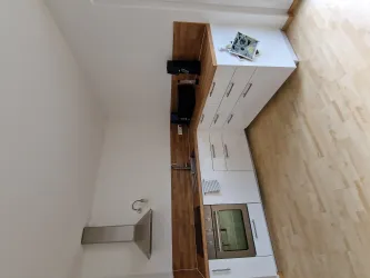 Blick auf Küchenzeile