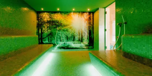 Dampfbad im Saunabereich