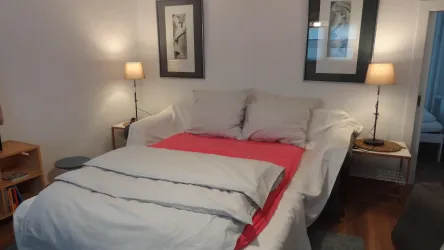 Wohnzimmer mit Schlafcouch