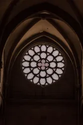 Rosette der Abteikirche