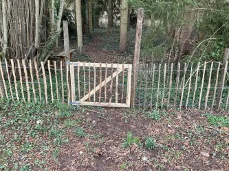 Eingang zum eigenen Wald