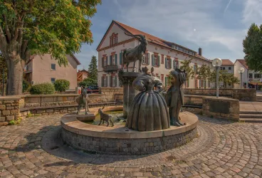 Brunnen mit Geißbock