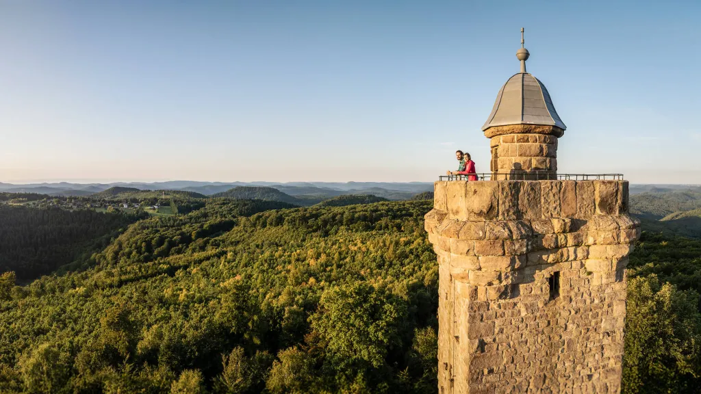 Luitpoldturm bei Sonnenaufgang