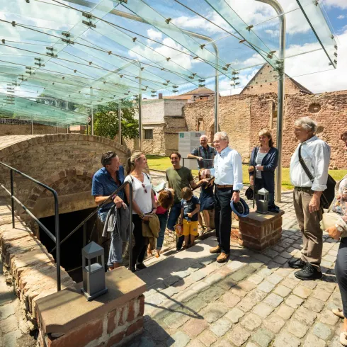 Speyermer Stadtspaziergang Judenhof (© Pfalz-Touristik Dominik Ketz)