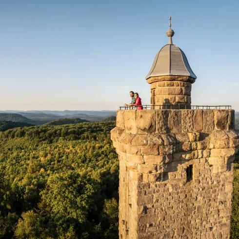 Luitpoldturm bei Sonnenaufgang