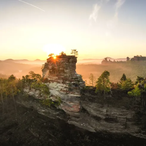 Sonnenaufgang am Büttelfels